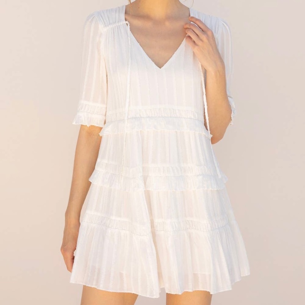 White bridal summer dress